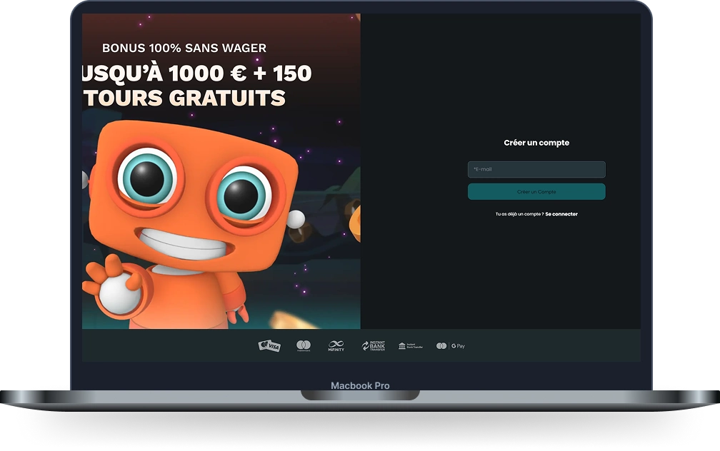 HugoBets Casino promotion bonus 100 % jusqu’à 1000 € + 150 tours gratuits